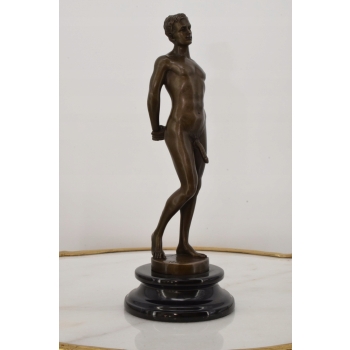 Figura Nagiego Mężczyzny - Akt Męski - Kamasutra - Rzeźba z Brązu
