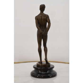 Figura Nagiego Mężczyzny - Akt Męski - Kamasutra - Rzeźba z Brązu