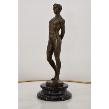 Figura Nagiego Mężczyzny - Akt Męski - Kamasutra - Rzeźba z Brązu
