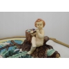 Porcelanowa Patera - Owocnik - Amor Anioł - Porcelana - Mydeniczka