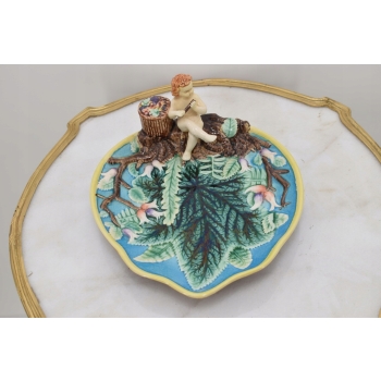 Porcelanowa Patera - Owocnik - Amor Anioł - Porcelana - Mydeniczka