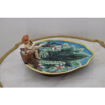 Porcelanowa Patera - Owocnik - Amor Anioł - Porcelana - Mydeniczka