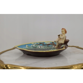 Porcelanowa Patera - Owocnik - Amor Anioł - Porcelana - Mydeniczka
