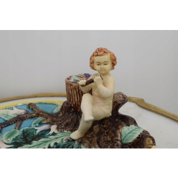 Porcelanowa Patera - Owocnik - Amor Anioł - Porcelana - Mydeniczka