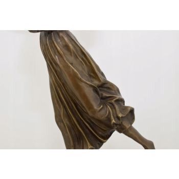 Zmysłowa Tancerka Art Deco - Philippe P. - Kobieta z Brązu - Figura Brąz