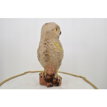 Porcelanowy Wazon - Mądra Sowa - Porcelana Figura Rzeźba - Ozdoba Prezent