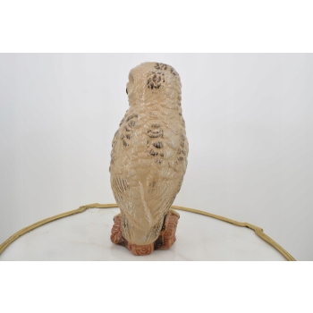 Porcelanowy Wazon - Mądra Sowa - Porcelana Figura Rzeźba - Ozdoba Prezent