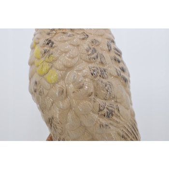 Porcelanowy Wazon - Mądra Sowa - Porcelana Figura Rzeźba - Ozdoba Prezent