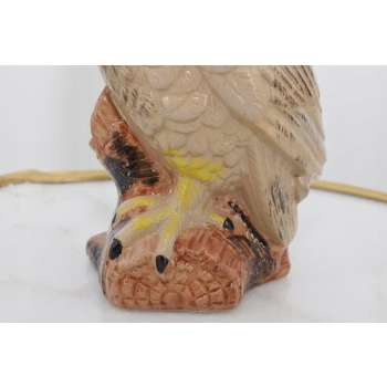 Porcelanowy Wazon - Mądra Sowa - Porcelana Figura Rzeźba - Ozdoba Prezent