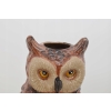 Porcelanowy Wazon - Mądra Sowa - Porcelana Figura Rzeźba - Ozdoba Prezent