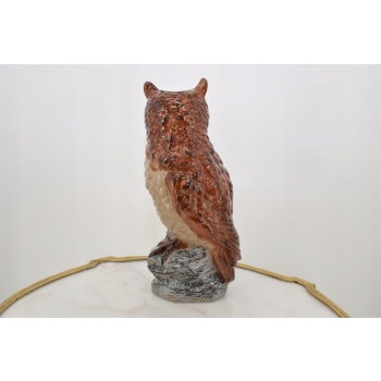 Porcelanowy Wazon - Mądra Sowa - Porcelana Figura Rzeźba - Ozdoba Prezent
