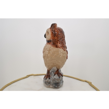 Porcelanowy Wazon - Mądra Sowa - Porcelana Figura Rzeźba - Ozdoba Prezent