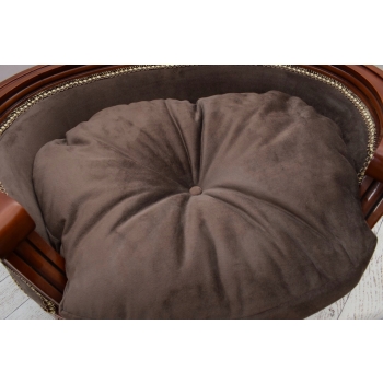 Sofa Kanapa - Legowisko Dla Psa Kota - Brązowe - Barok - Drewno