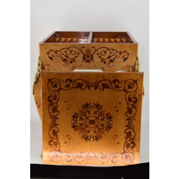 Drewniany Stolik Szachowy - Stół Art Deco - Drewno - Barok - Uszkodzony