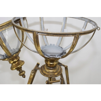 Stojąca Lampa Ogrodowa - Lampion Otwierany - Dom Ogród Dekoracja USZKODZONA