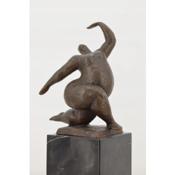 Modernistyczna Tancerka - Balerina - Akt Kobiety - Figura z Brązu- Ozdoba