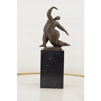 Modernistyczna Tancerka - Balerina - Akt Kobiety - Figura z Brązu- Ozdoba