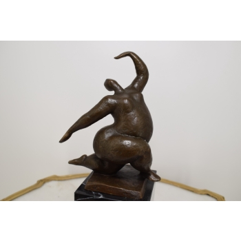 Modernistyczna Tancerka - Balerina - Akt Kobiety - Figura z Brązu- Ozdoba