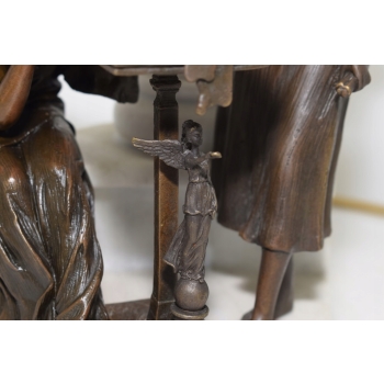 Mitologiczna Scena - Dwie Kobiety - Grecka Figura z Brązu - Rzeźba Prezent