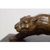 Przyczajona Puma - Pantera Gepard - Figura Rzeźba z Brązu - Prezent Ozdoba