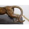 Przyczajona Puma - Pantera Gepard - Figura Rzeźba z Brązu - Prezent Ozdoba