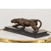 Przyczajona Puma - Pantera Gepard - Figura Rzeźba z Brązu - Prezent Ozdoba