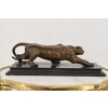 Przyczajona Puma - Pantera Gepard - Figura Rzeźba z Brązu - Prezent Ozdoba
