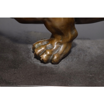 Przyczajona Puma - Pantera Gepard - Figura Rzeźba z Brązu - Prezent Ozdoba