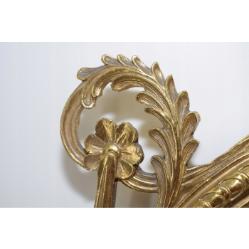 Złota Lustro Owalne - Rama Złota Owalna - Wstęgi - Piękne Kryształowe