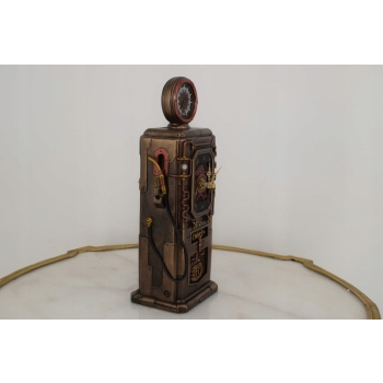 Stylowy Zegar - Dystrybutor Stacja Paliw - Zegarek - Figura Rzeźba - Ozdoba
