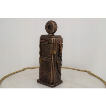 Stylowy Zegar - Dystrybutor Stacja Paliw - Zegarek - Figura Rzeźba - Ozdoba