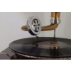 Gramofon - Patefon - 8 Kat - Mahoń - Sprawny - Zdobienia Tuba Rzeźbiona