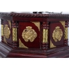 Gramofon - Patefon - 8 Kat - Mahoń - Sprawny - Zdobienia Tuba Rzeźbiona