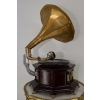 Gramofon - Patefon - 8 Kat - Mahoń - Sprawny - Zdobienia Tuba Rzeźbiona