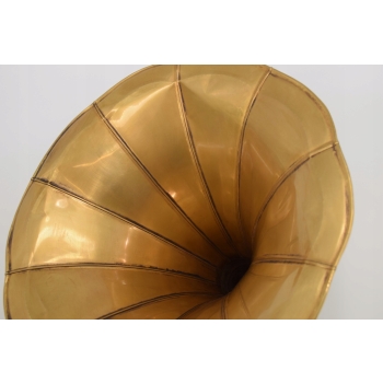 Gramofon - Patefon - 8 Kat - Mahoń - Sprawny - Zdobienia Tuba Rzeźbiona
