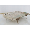 Porcelanowa Mini Patera - Mydelniczka - Porcelana + Brąz - Ważki - Ozdoba