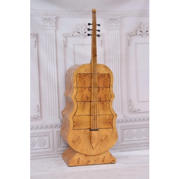 Komoda Art Deco Gitara - Szafa Vintage 160 x 54cm - Dom Salon Instrument