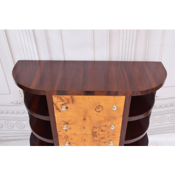 Komoda Regał Art Deco - Szafka 4 Szuflady + Półki - Pomocnik - Vintage