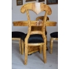 Polski Stół Art Deco + 4 Krzesła Okrągły - Instarsje - Meble Salon Jadalnia