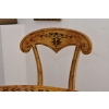Polski Stół Art Deco + 4 Krzesła Okrągły - Instarsje - Meble Salon Jadalnia