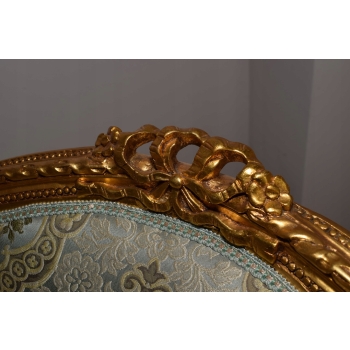 PAŁACOWY Komplet Mebli - Kawowy - Wypoczynek Sofa + 2 Fotele + Stół