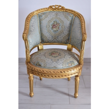 PAŁACOWY Komplet Mebli - Kawowy - Wypoczynek Sofa + 2 Fotele + Stół