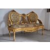 KRÓLEWSKI Komplet Mebli - Kawowy - Wypoczynek Sofa + 2 Fotele + Stół