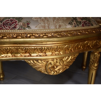 KRÓLEWSKI Komplet Mebli - Kawowy - Wypoczynek Sofa + 2 Fotele + Stół