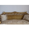 KRÓLEWSKI Komplet Mebli - Kawowy - Wypoczynek Sofa + 2 Fotele + Stół