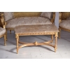 KRÓLEWSKI Komplet Mebli - Kawowy - Wypoczynek Sofa + 2 Fotele + Stół