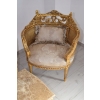 KRÓLEWSKI Komplet Mebli - Kawowy - Wypoczynek Sofa + 2 Fotele + Stół