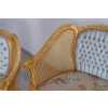 KRÓLEWSKI Komplet Mebli - Kawowy - Wypoczynek Sofa + 2 Fotele + Stół