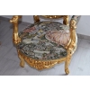 PAŁACOWY Komplet Wypoczynkowy GOBELIN - Wypoczynek Sofa + 4 Fotele + Stół
