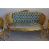 PAŁACOWY Komplet Mebli - Kawowy - Wypoczynek Sofa + 2 Fotele